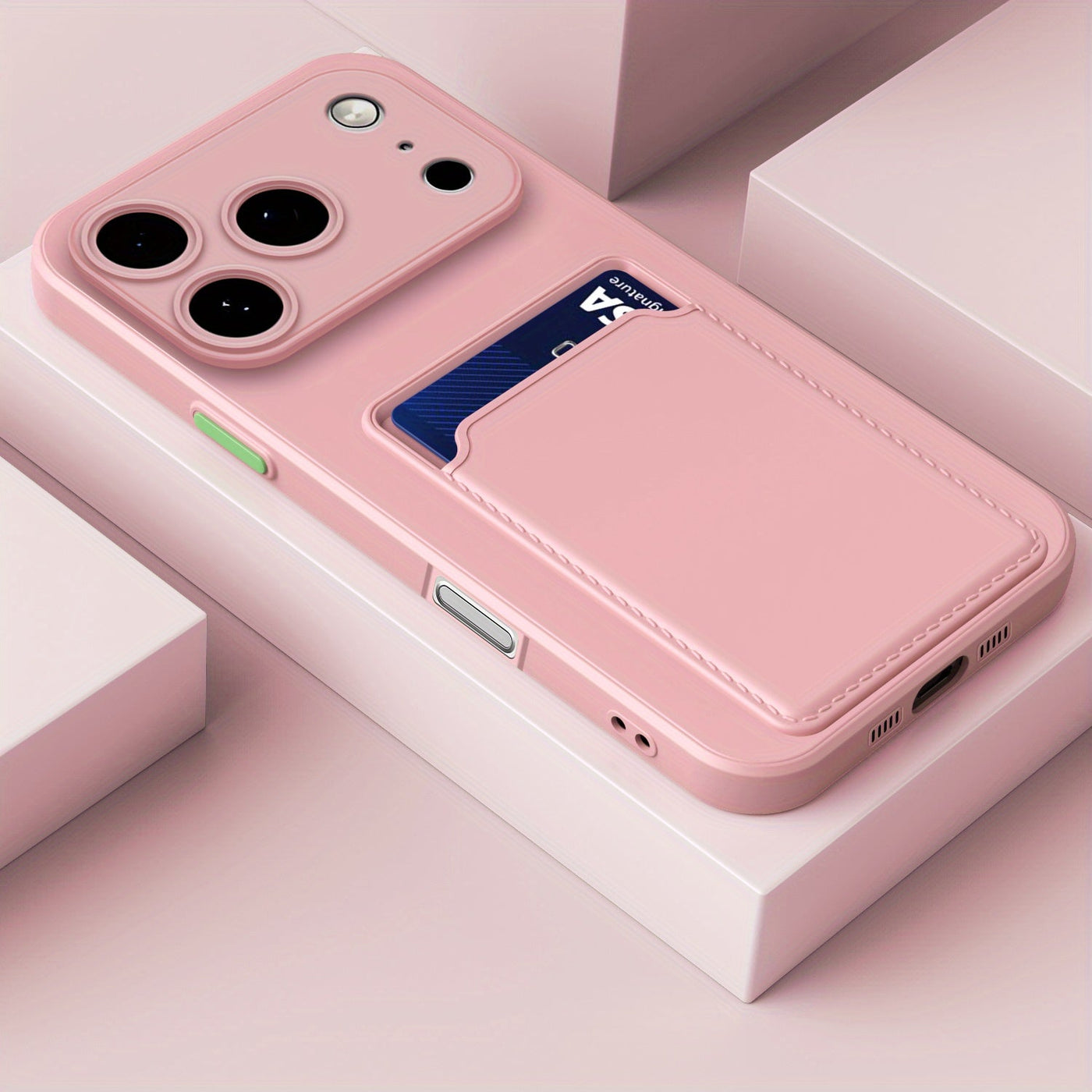 A Protective Cover for Apple for iphone 17, Air 16, And Pro Max Plus Models 15, 14, 13, 12, And 11, Featuring a Card Slot And a Back Panel. Maximus Echo