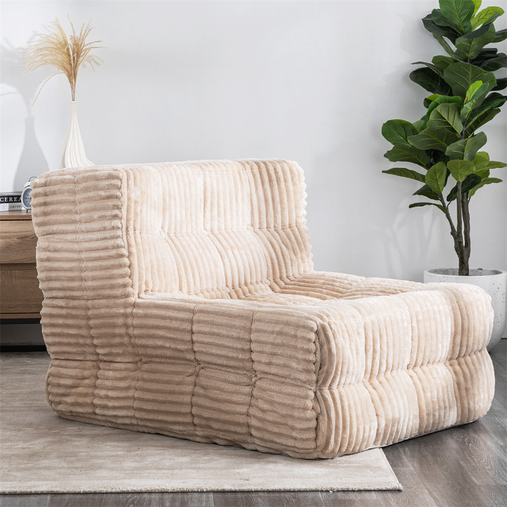 Bean Bag Beanbag Chair for Adults Fireside Floor Togo Sofa with High Density Comfortable Memory Foam for Living Room, Bedroom - Maximus Echo