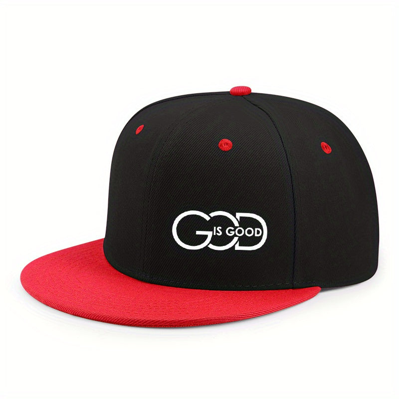 Lightweight Adjustable Unisex| Urban Streetwear Hat with "GOD IS GOOD" Design, 5 Colors (Black/Grey/Green/Navy/Red), Breathable Material - Maximus Echo
