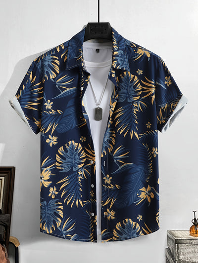 Men's Casual Vacation Colorful Tropical Print Shirt Without Shorts - Maximus Echo