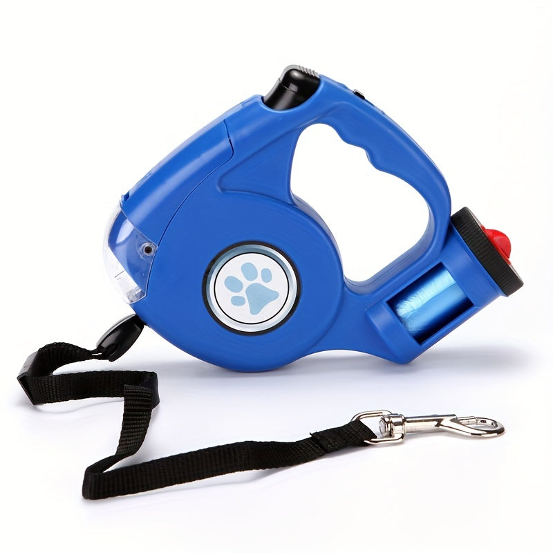 Pet Retractable Leash with a Trash Bin, Dog Leash, Pet Leash, Includes Free Trash Bags. - Maximus Echo