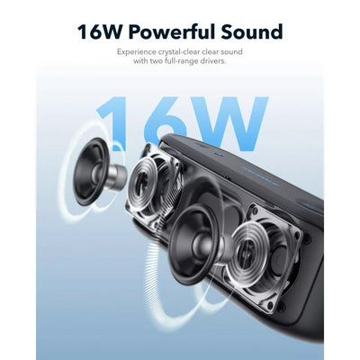 Soundcore Select 3 Portable Outdoor Speaker, 16W Outdoor Speaker, Wireless Speaker, Bass Up Technology, 20H Playtime - Maximus Echo