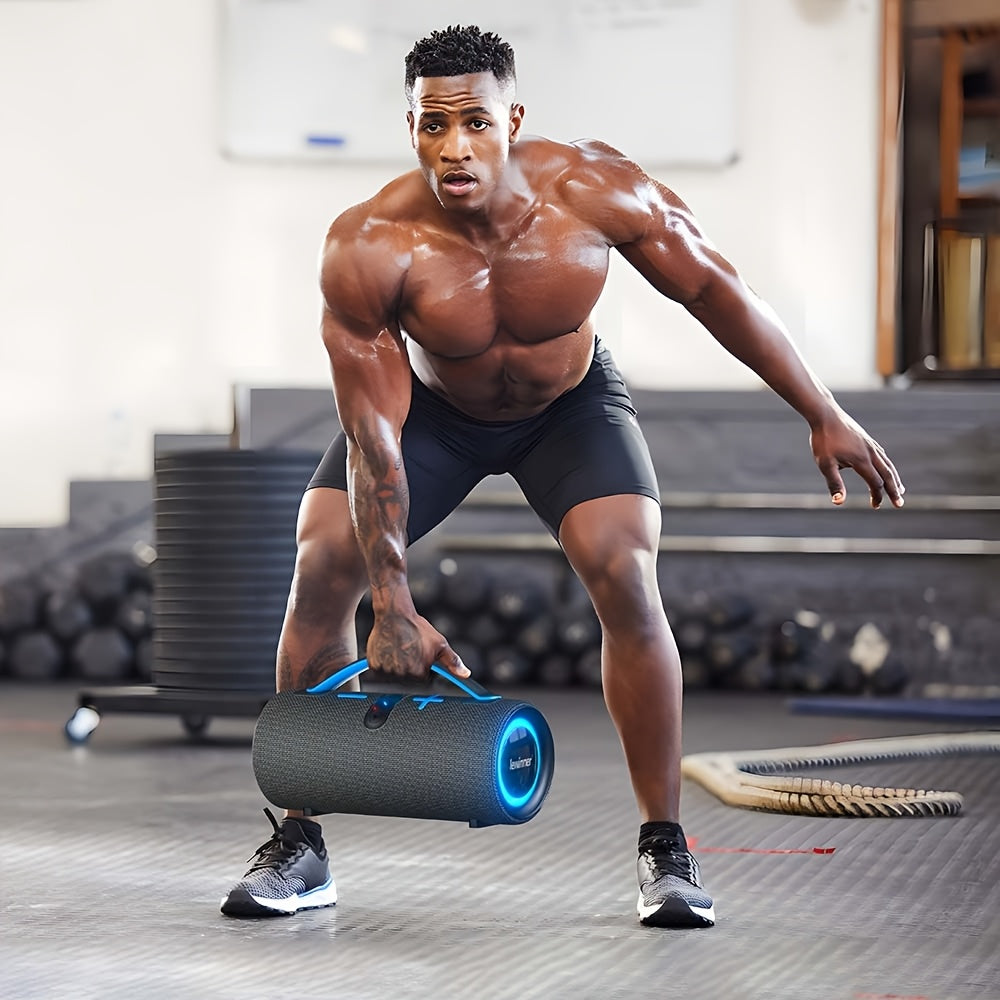 60W  Portable Wireless Speaker - High-power Subwoofer, 7 Modes Of RGB Ambient Light, Long Battery Life, Suitable For Family Outdoor Parties - Maximus Echo