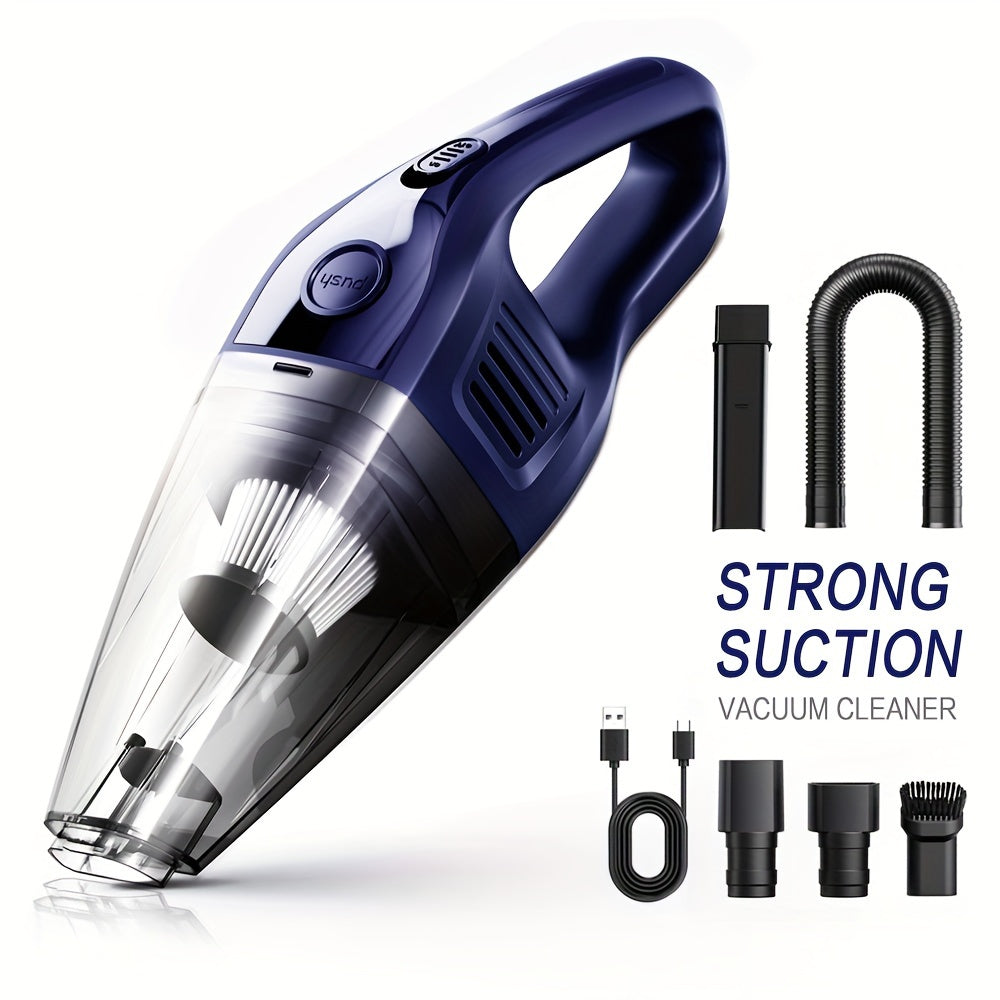 Car Vacuum Cleaner 5000pa Strong Suction, Powerful Handheld Wireless, USB Charging Long Working, Car Accessories For Men Women, Suitable For Cars, Homes, Offices, Pet Hair Cleaning - Maximus Echo