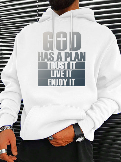 100% Cotton Graphic Hoodie Men'S Inspirational Christian Graphic Hoodie, All season - Maximus Echo