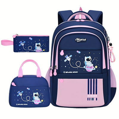Astronaut Cartoon Backpack, Lightweight Bag for School for Teenager Maximus Echo