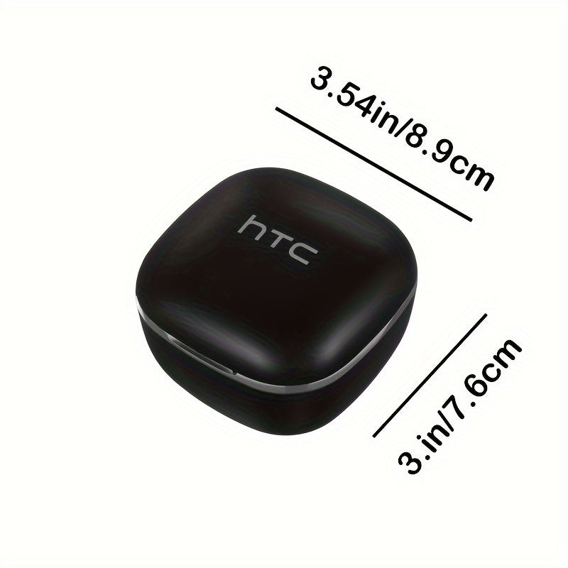 HTC True Wireless BT Earbuds 2, in-Ear Headphones Noise Cancellation, Built-in Mic/32H Playtime for Calling - Maximus Echo