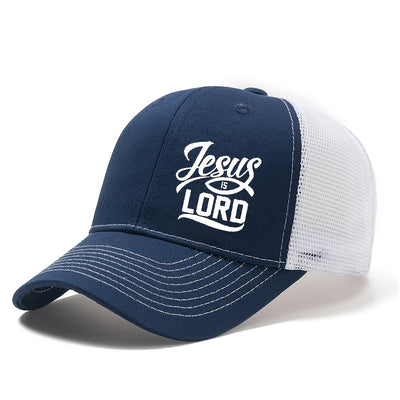 [ Jesus is Lord Cap]  Men'S Quality Mesh Baseball Cap - Maximus Echo