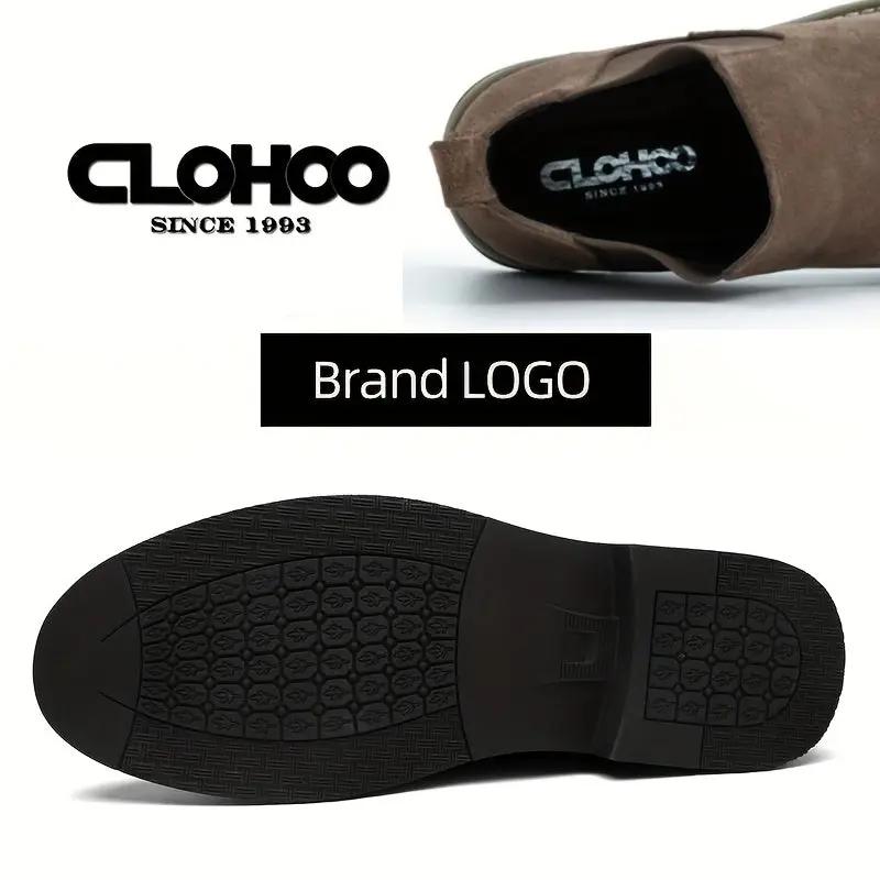 Men's Boots - Upper, Rubber Sole, Slip-On Ankle Boots in Black, Blue, or Gray