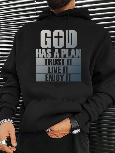 100% Cotton Graphic Hoodie Men'S Inspirational Christian Graphic Hoodie, All season - Maximus Echo
