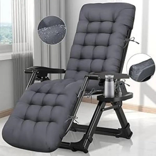 Waterproof Chaise Lounge Chair Cushion, Soft Thickened Indoor Outdoor Maximus Echo