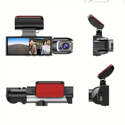 2K Dual Camera, Dash Cam For Cars, Front And Inside, Car Camera With IR Night Vision, Loop Recording, Wide Angle Car DVR Camera With 3.16 Inch IPS Screen, Car Dashboard Video Cam, With 32GB SD Card Optional. - Maximus Echo