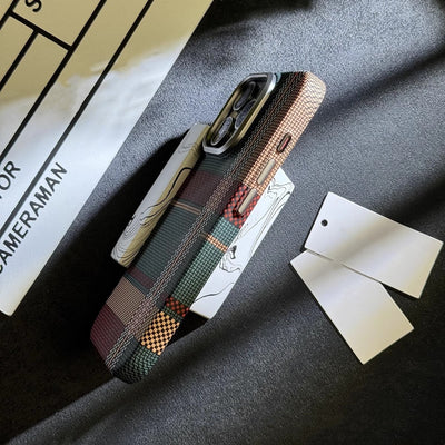 Luminous for Iphone Magnetic Suction iPhone Case Kevlar Texture Smartphone Protector - Maximus Echo