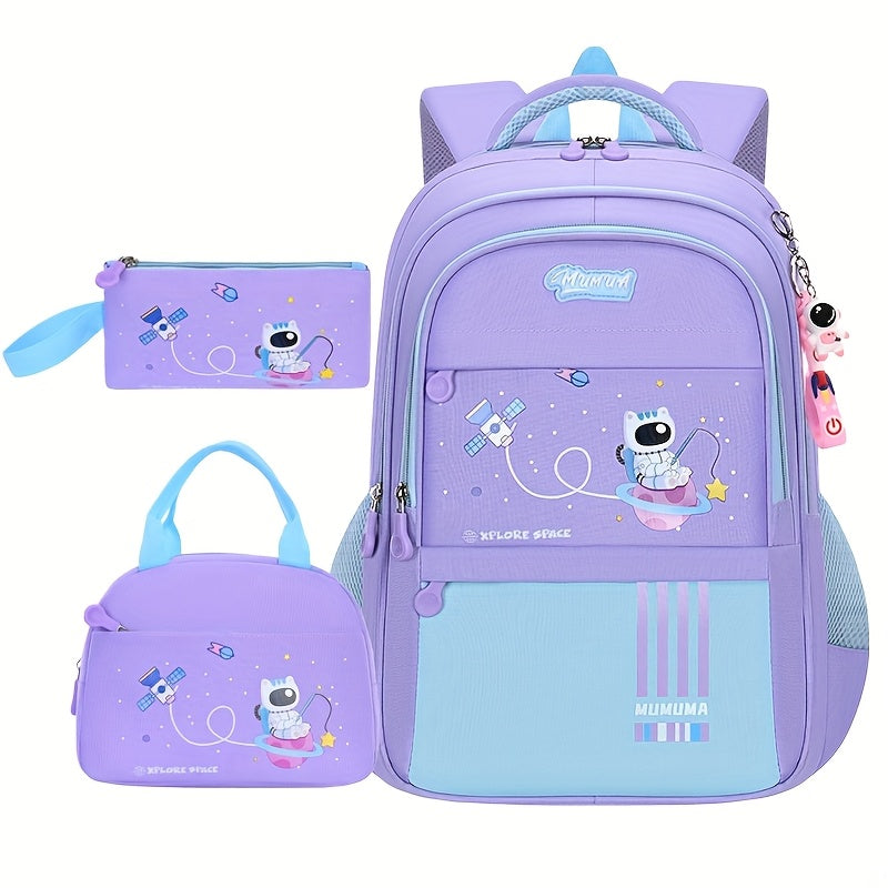 Astronaut Cartoon Backpack, Lightweight Bag for School for Teenager Maximus Echo