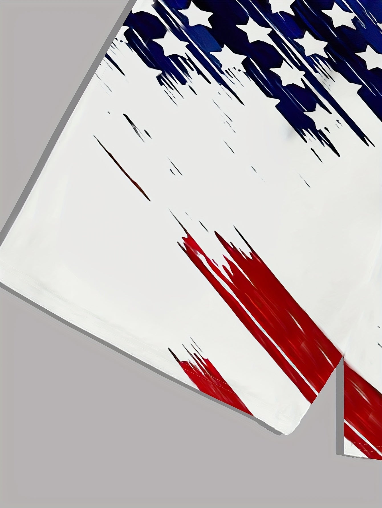 2025 Men's Casual American Flag 3D Print Shorts - Patriotic Red White Blue Star Design, Breathable Fabric, Regular Fit, Machine Washable for Sports & Outdoor Activities, Comfortable Fit - Maximus Echo
