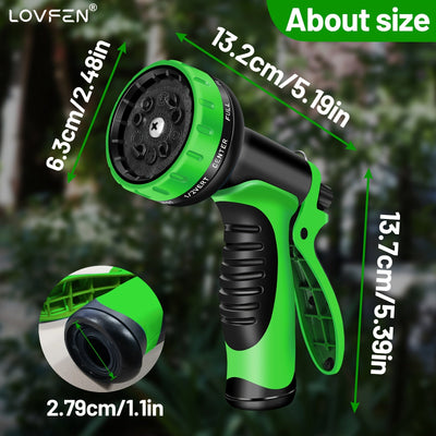 EXPANDABLE Ultra Lightweight & Flexible Water Hose with 10-Pattern Spray Nozzle Maximus Echo