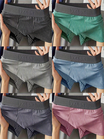 3pcs Men's Seamless Breathable Stretchy Boxer , Men's Underwear, Multicolor Set - Maximus Echo