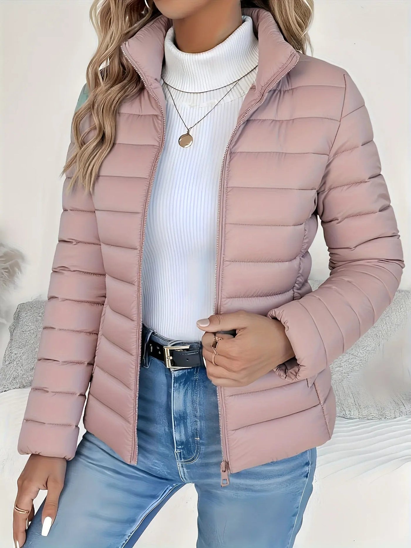 Women's Autumn Loose Winter Lightweight Warm Solid Color Coat