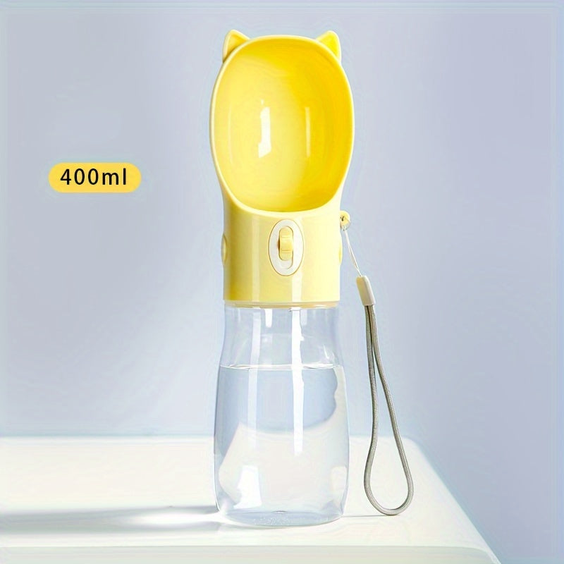 Portable Dog Water Bottle - Leakproof Pet Drinking Bottle with Bowl for Travel and Outdoor Activities - Maximus Echo