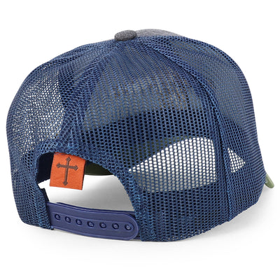 Jesus Saves Embroidered Curved Bill Trucker Cap - Maximus Echo