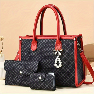 Women's High-end Handbag - Large Capacity, Coin Purse + Card Holder - Fashionable Shoulder Bag for Middle-aged Mothers - Maximus Echo