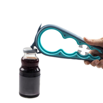 1pc - New Arrival - New 6-in-1 Multi-functional Easy Twist Bottle Opener - Comes With Four Sizes Of Can Openers, Non-slip Multi-functional Bottle And Jar Opener/ Suitable For Most Beginners, Elderly People, Those With Limited Maximus Echo