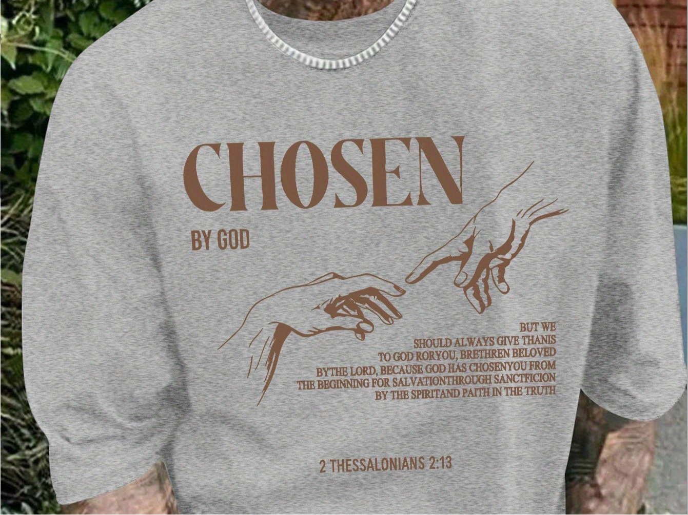 Men'S "Chosen by God" Graphic T-Shirt - Casual Summer Short Sleeve - Maximus Echo