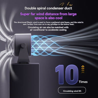 USB Charging Fan with Digital Display, 100-Speed Turbo Powerful Fan, Strong Wind Cooling for Summer Maximus Echo