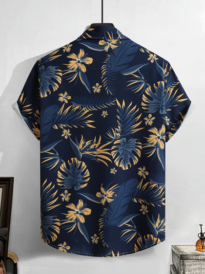 Men's Casual Vacation Colorful Tropical Print Shirt Without Shorts - Maximus Echo