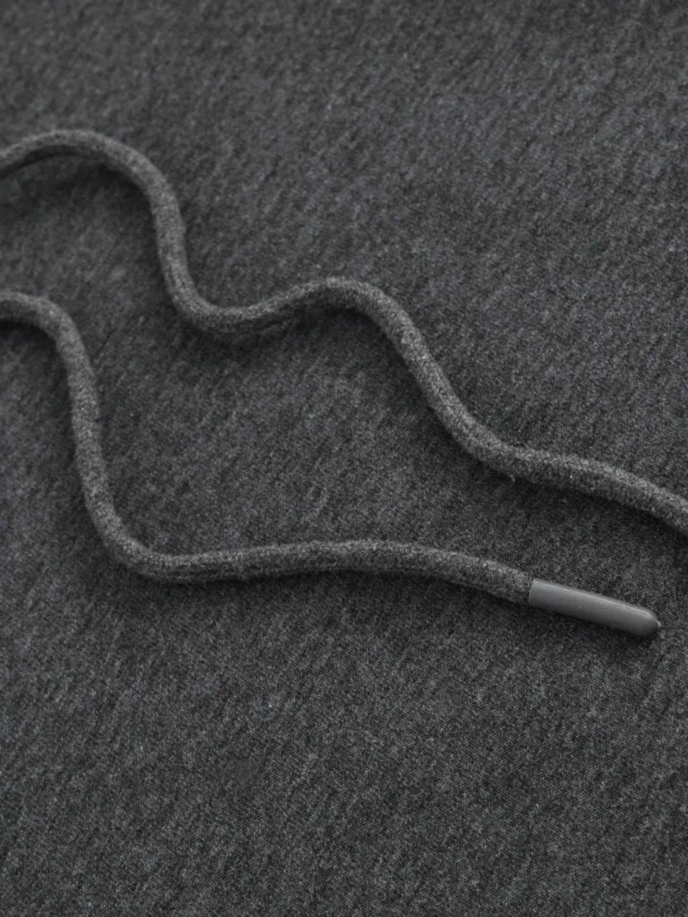 Women's Oversized Dark Gray Hooded Sweatshirt with Kangaroo Pocket Maximus Echo