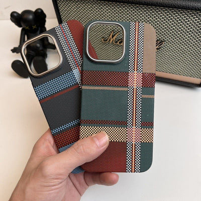 Luminous for Iphone Magnetic Suction iPhone Case Kevlar Texture Smartphone Protector - Maximus Echo
