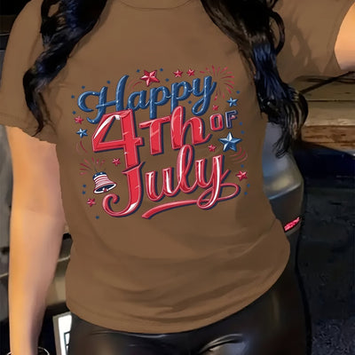 Fashionable Women'S T-Shirt - Comfortable And Relaxed, Simple Round Neck, Suitable for Elegant Casual Tops, Locally Shipped, Summer Pure Top, a Must-Have for Elegant Summer Parties. - Maximus Echo
