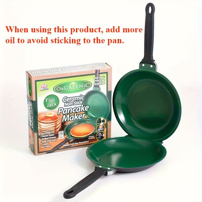 [Non-Stick Pancake Pan] Faridabio Double-Sided Pancake Pan | Non-Stick Copper, Easy to Flip, Durable & Dishwasher Safe, Ideal for Daily Cooking, Perfect Gift for Food Enthusiasts, Omelette Maker, Modern Kitchenware, Nonstick Maximus Echo