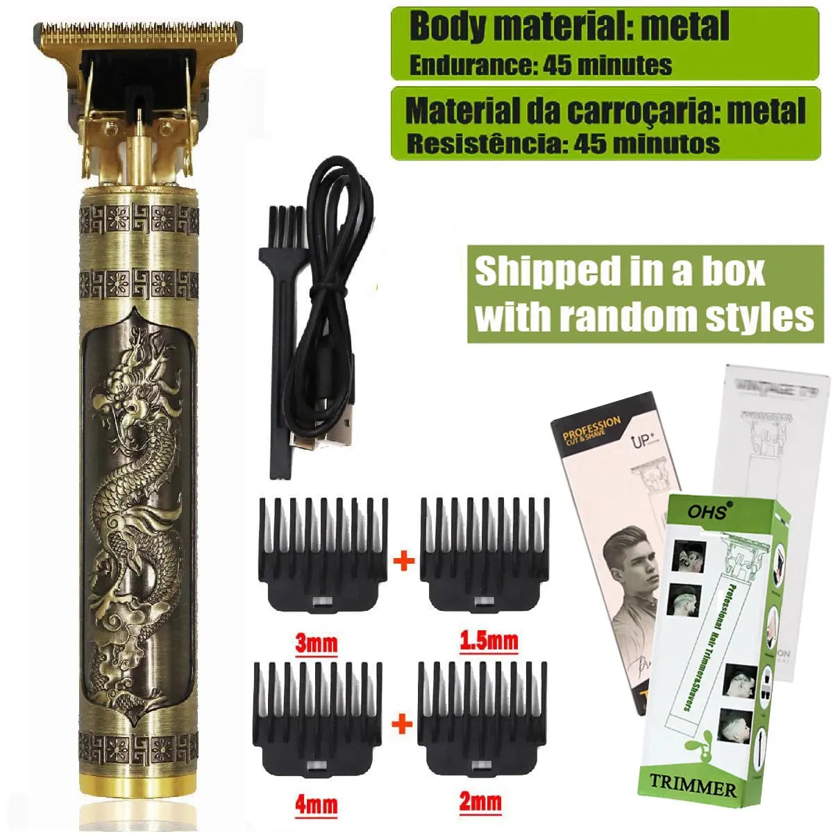 T9 Hair Clipper Repair Beard Shaving Body Hair Trimmer Clippers Electric Machine Men Haircut Machine 0mm Barber Shaver - Maximus Echo