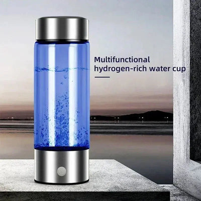 Hydrogen-Rich Water Cup Electric Hydrogen Rich Water Generator Bottle Titanium Quality Filter Portable Antioxidant Lonizer 420ml Maximus Echo