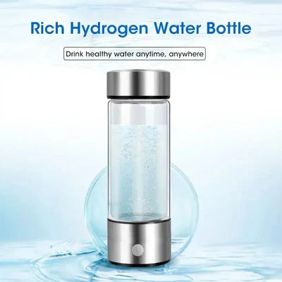 Hydrogen-Rich Water Cup Electric Hydrogen Rich Water Generator Bottle Titanium Quality Filter Portable Antioxidant Lonizer 420ml Maximus Echo