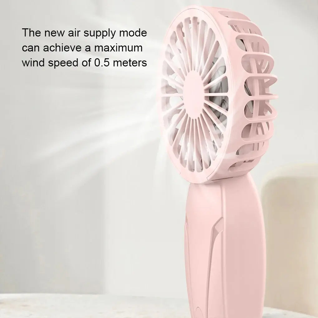 Portable Handheld Small Fan ABS Lightweight Cute Appearance USB Rechargeable Mini Fan For On Go Cooling Portable Mini Pocket Fan - Maximus Echo