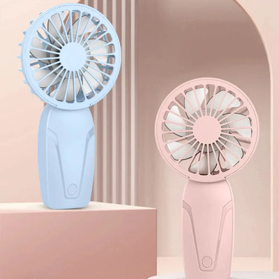 Portable Handheld Small Fan ABS Lightweight Cute Appearance USB Rechargeable Mini Fan For On Go Cooling Portable Mini Pocket Fan - Maximus Echo
