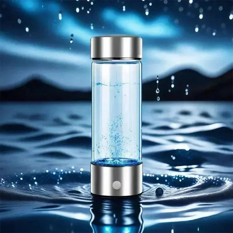 Hydrogen-Rich Water Cup Electric Hydrogen Rich Water Generator Bottle Titanium Quality Filter Portable Antioxidant Lonizer 420ml Maximus Echo