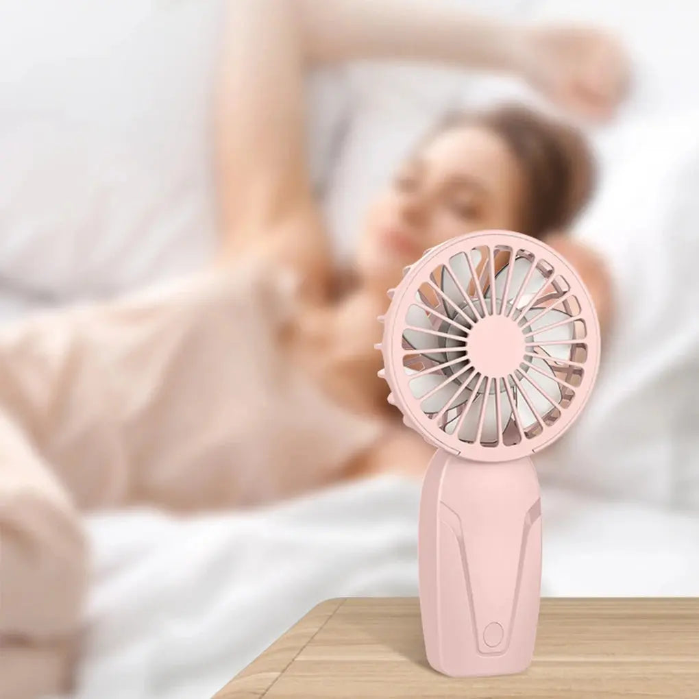 Portable Handheld Small Fan ABS Lightweight Cute Appearance USB Rechargeable Mini Fan For On Go Cooling Portable Mini Pocket Fan - Maximus Echo