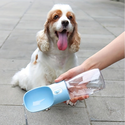Portable Dog Water Bottle - Leakproof Pet Drinking Bottle with Bowl for Travel and Outdoor Activities - Maximus Echo