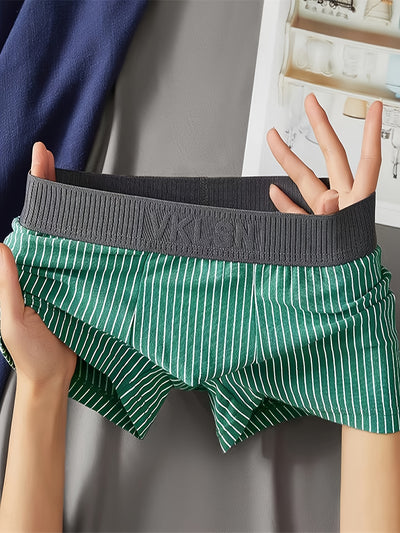 3pcs Men's Seamless Breathable Stretchy Boxer , Men's Underwear, Multicolor Set - Maximus Echo