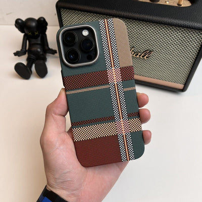 Luminous for Iphone Magnetic Suction iPhone Case Kevlar Texture Smartphone Protector - Maximus Echo