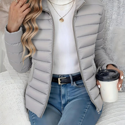 Women's Autumn Loose Winter Lightweight Warm Solid Color Coat