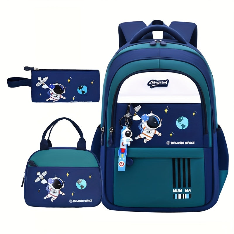 Astronaut Cartoon Backpack, Lightweight Bag for School for Teenager Maximus Echo