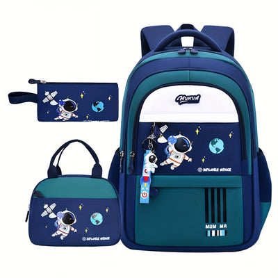 Astronaut Cartoon Backpack, Lightweight Bag for School for Teenager Maximus Echo