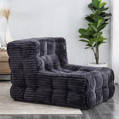 Bean Bag Beanbag Chair for Adults Fireside Floor Togo Sofa with High Density Comfortable Memory Foam for Living Room, Bedroom - Maximus Echo