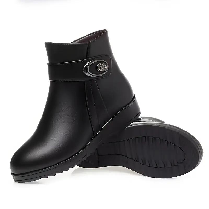 2025 Autumn Winter Women'S Chunky Platform Ankle Boots