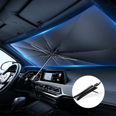 Car Sunshade Front Windshield Sunscreen Heat Insulation Sunshade Blocking Plate Blackout Curtain Gear Car Interior Windshield Small Car Cover Umbrella - Maximus Echo