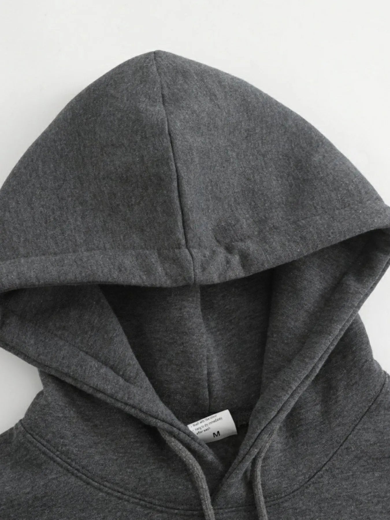 Women's Oversized Dark Gray Hooded Sweatshirt with Kangaroo Pocket Maximus Echo